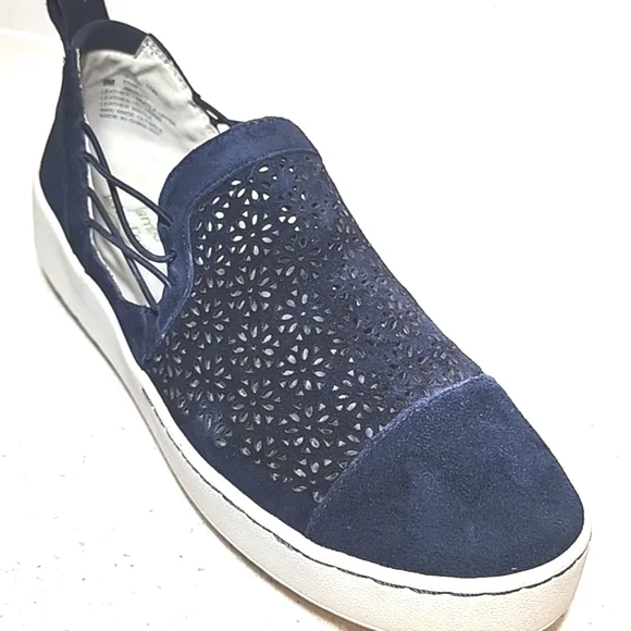 Jambu Erin Slip-on Relaxed Foam. Women's All Leather Suede. Size 9 Navy Blue - Picture 1 of 7